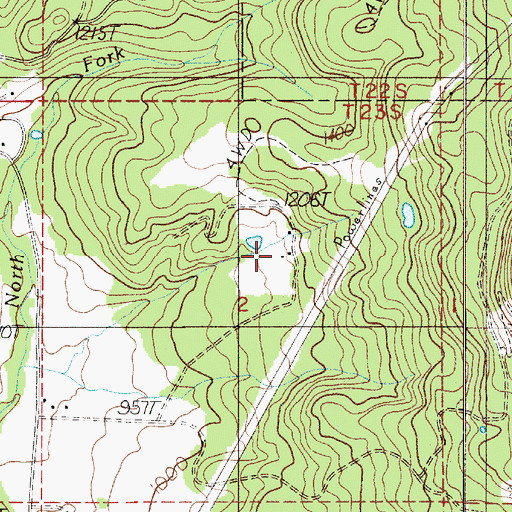 Topographic Map of Ila Post Office (historical), OR