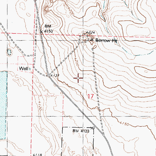 Topographic Map of Kennedy Post Office (historical), OR