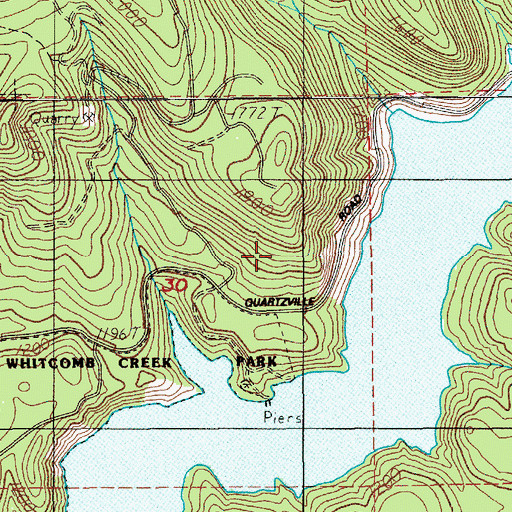 Topographic Map of Kronenberg Post Office (historical), OR