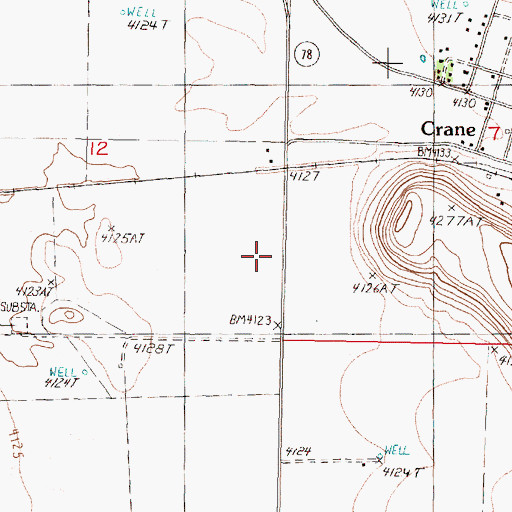 Topographic Map of La Mu Post Office (historical), OR