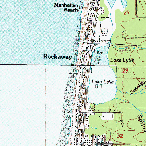 Topographic Map of Lake Lytle Post Office (historical), OR