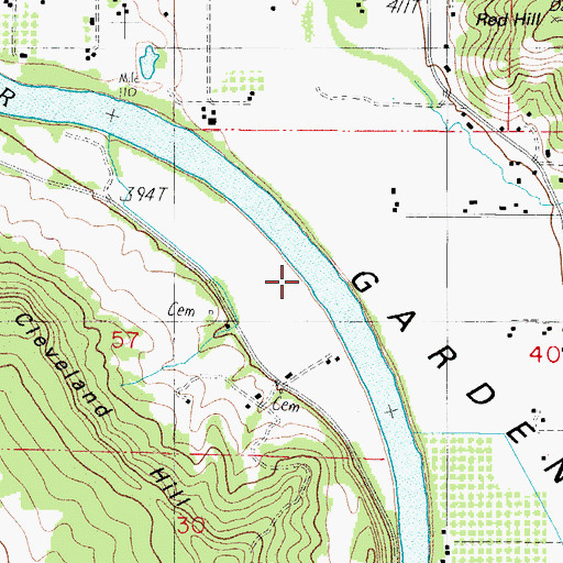 Topographic Map of Laraut Post Office (historical), OR