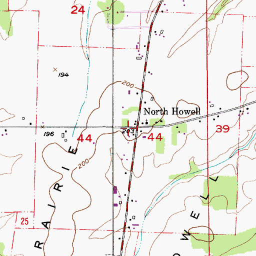 Topographic Map of Laurance Post Office (historical), OR