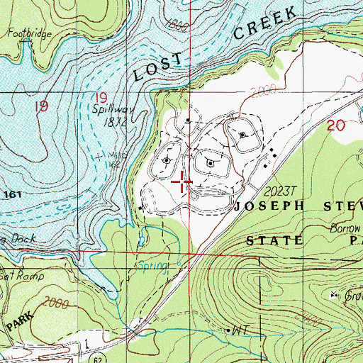 Topographic Map of Leeds Post Office (historical), OR