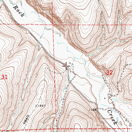 Topographic Map of Legality Post Office (historical), OR