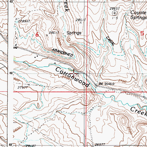 Topographic Map of Llano Post Office (historical), OR