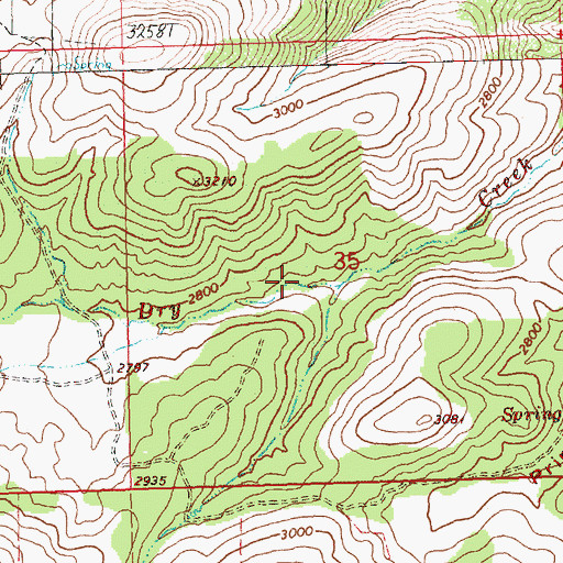 Topographic Map of Maud Post Office (historical), OR