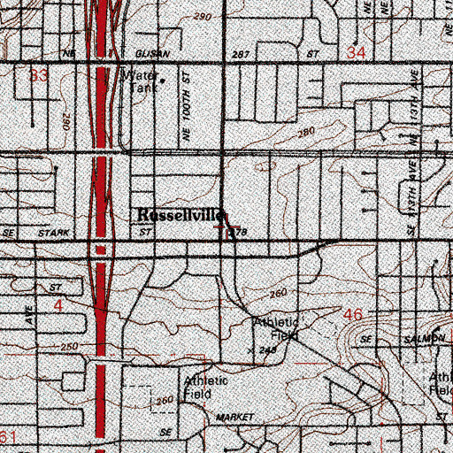 Topographic Map of Midway Post Office, OR
