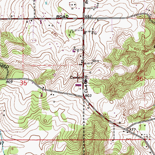 Topographic Map of Mink Post Office (historical), OR