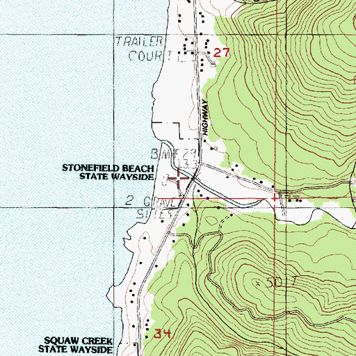 Topographic Map of Minnie Post Office (historical), OR
