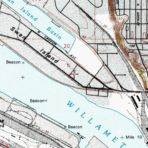 Topographic Map of Navy 10102 Post Office (historical), OR