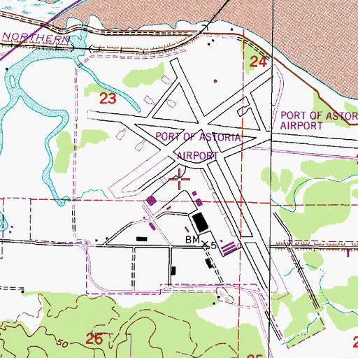 Topographic Map of Navy 10151 Post Office (historical), OR