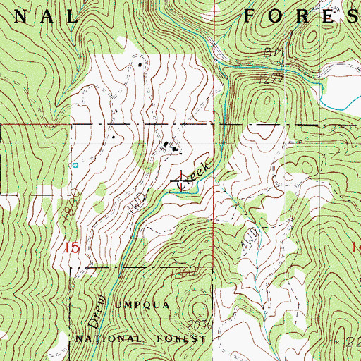 Topographic Map of Neet Post Office (historical), OR