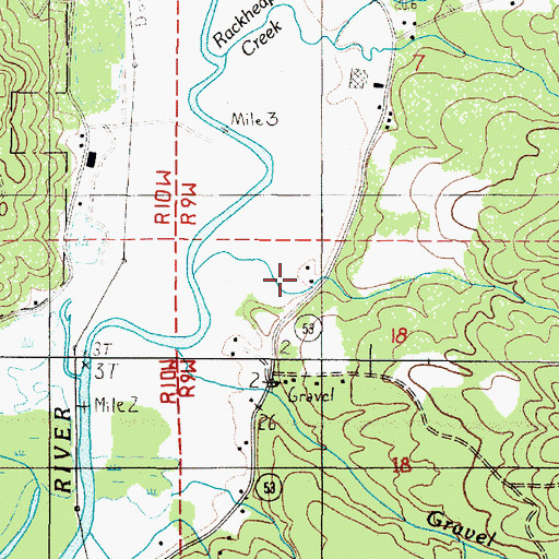 Topographic Map of Onion Peak Post Office (historical), OR