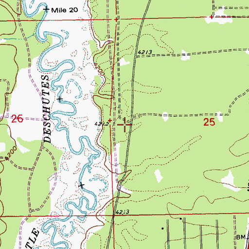 Topographic Map of Pengra Post Office (historical), OR