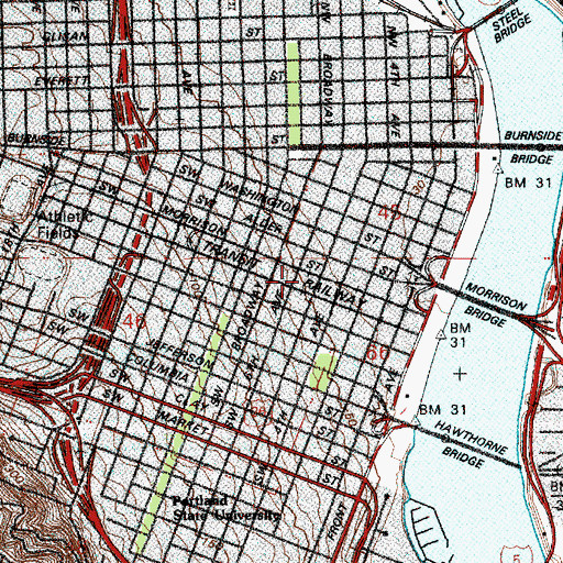 Topographic Map of Pioneer Post Office, OR