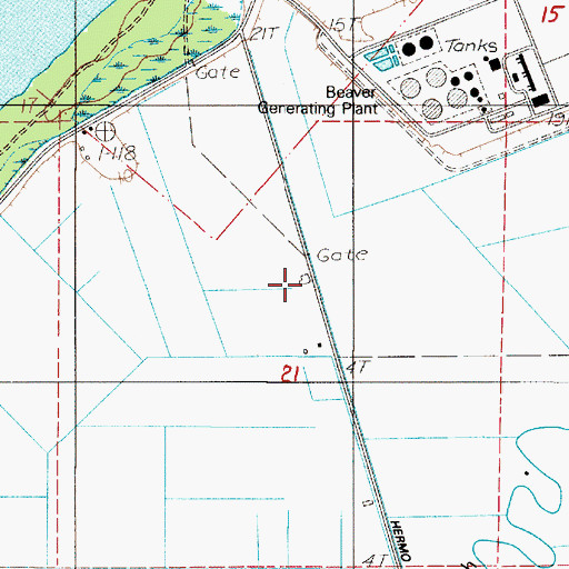 Topographic Map of Quinn Post Office (historical), OR
