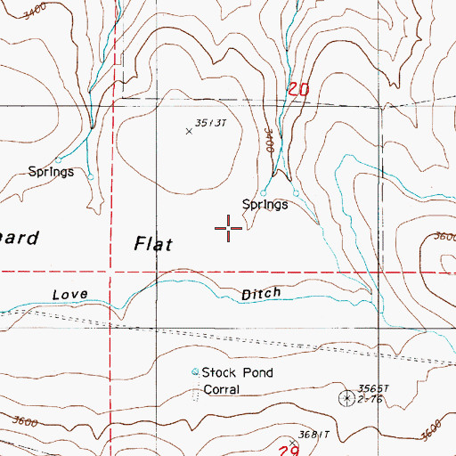 Topographic Map of Range Post Office (historical), OR