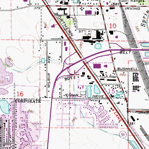 Topographic Map of River Road Post Office (historical), OR