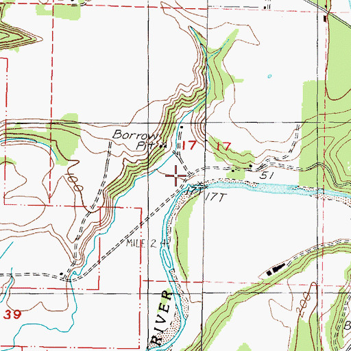 Topographic Map of Seaforth Post Office (historical), OR