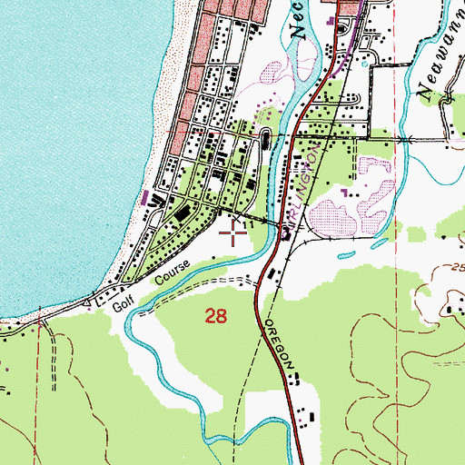 Topographic Map of Seaside House Post Office (historical), OR