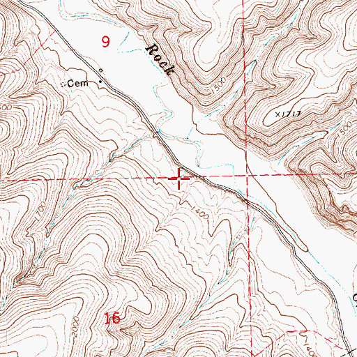 Topographic Map of Shelby Post Office (historical), OR