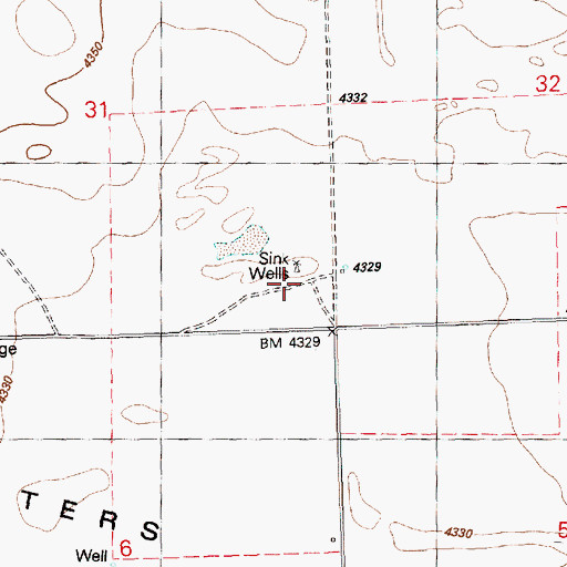 Topographic Map of Sink Post Office (historical), OR