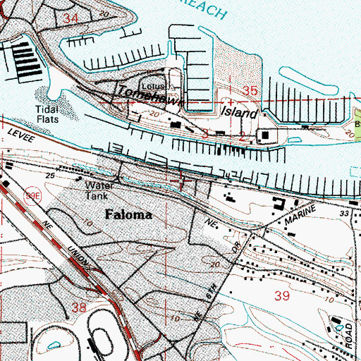 Topographic Map of Slough Post Office (historical), OR