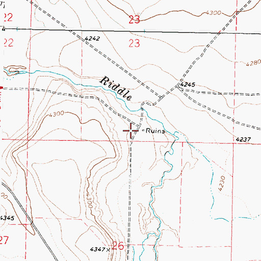 Topographic Map of Smith Post Office (historical), OR