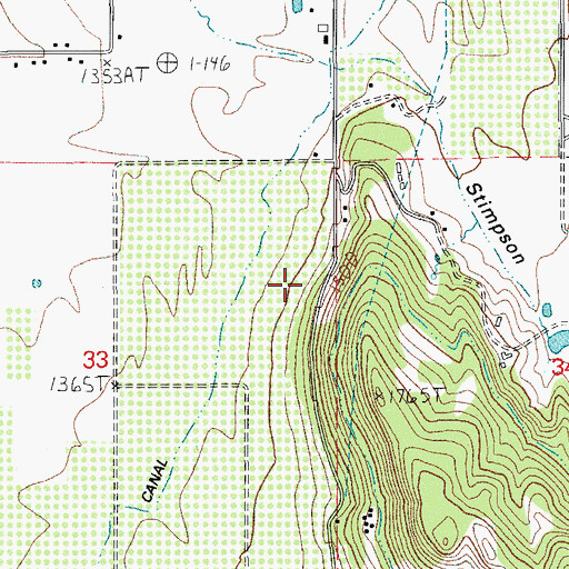 Topographic Map of Smiths Post Office (historical), OR