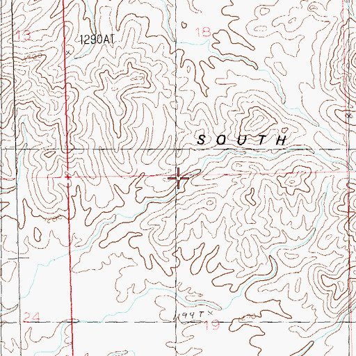 Topographic Map of South Trigo Peaks, AZ