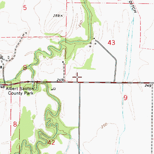 Topographic Map of Statesman Post Office (historical), OR