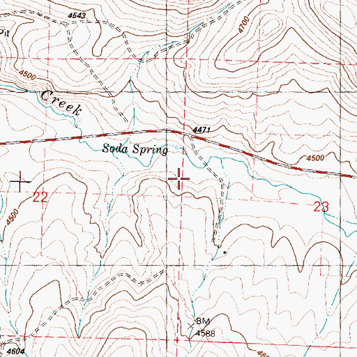 Topographic Map of Stewart Post Office (historical), OR