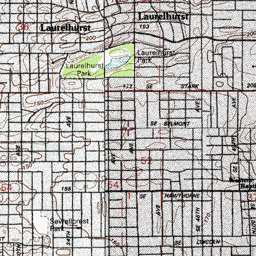 Topographic Map of Sunnyview Post Office (historical), OR