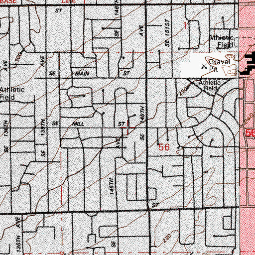 Topographic Map of Sweetbrier Post Office (historical), OR