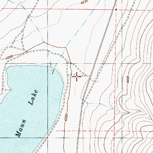 Topographic Map of Thelake Post Office (historical), OR