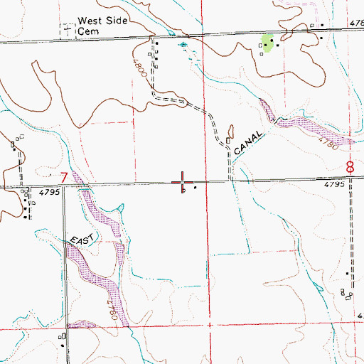 Topographic Map of Theora Post Office (historical), OR