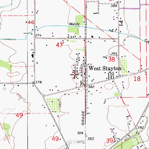 Topographic Map of Time Post Office (historical), OR