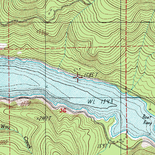 Topographic Map of Tiptop Post Office (historical), OR