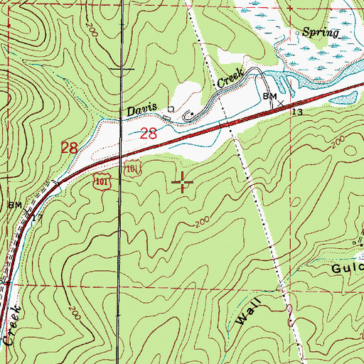 Topographic Map of Utter City Post Office (historical), OR