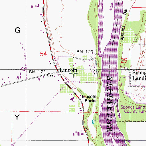 Topographic Map of Valfontis Post Office (historical), OR