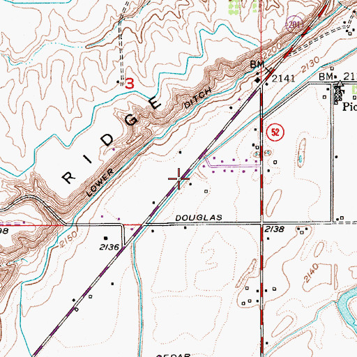 Topographic Map of Vernie Post Office (historical), OR