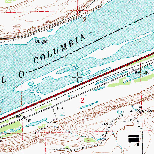 Topographic Map of Villard Post Office (historical), OR