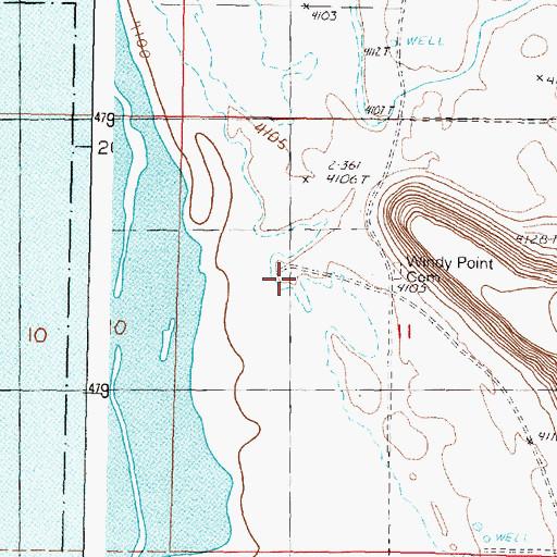 Topographic Map of Waverly Post Office (historical), OR
