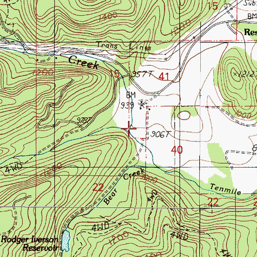 Topographic Map of Weekly Post Office (historical), OR