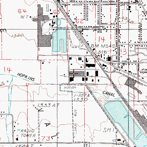 Topographic Map of Medford Carrier Annex, OR