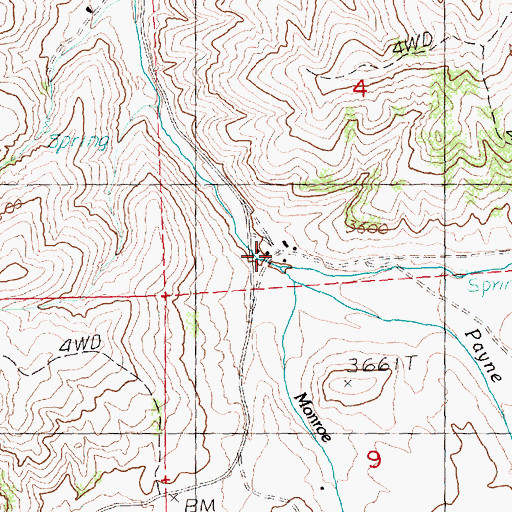 Topographic Map of Wheeler Post Office (historical), OR