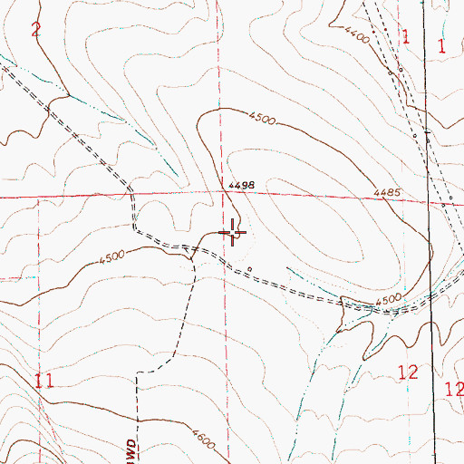 Topographic Map of Whitaker Post Office (historical), OR
