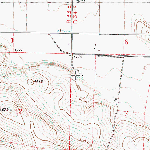 Topographic Map of Windy Post Office (historical), OR