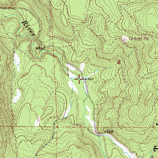 Topographic Map of Woodley Post Office (historical), OR